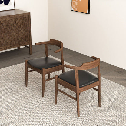 Damian - Mid-Century Solid Wood Dining Chair