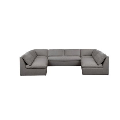 Miles - 5 Piece Outdoor Modular - Light Gray