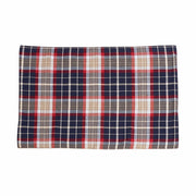 South Haven - Plaid Rope Detailed Placemat (Set of 4) - Blue / Red
