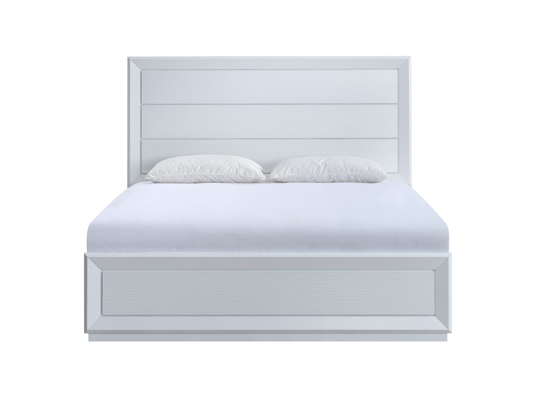 Mars - Queen Bed - White
