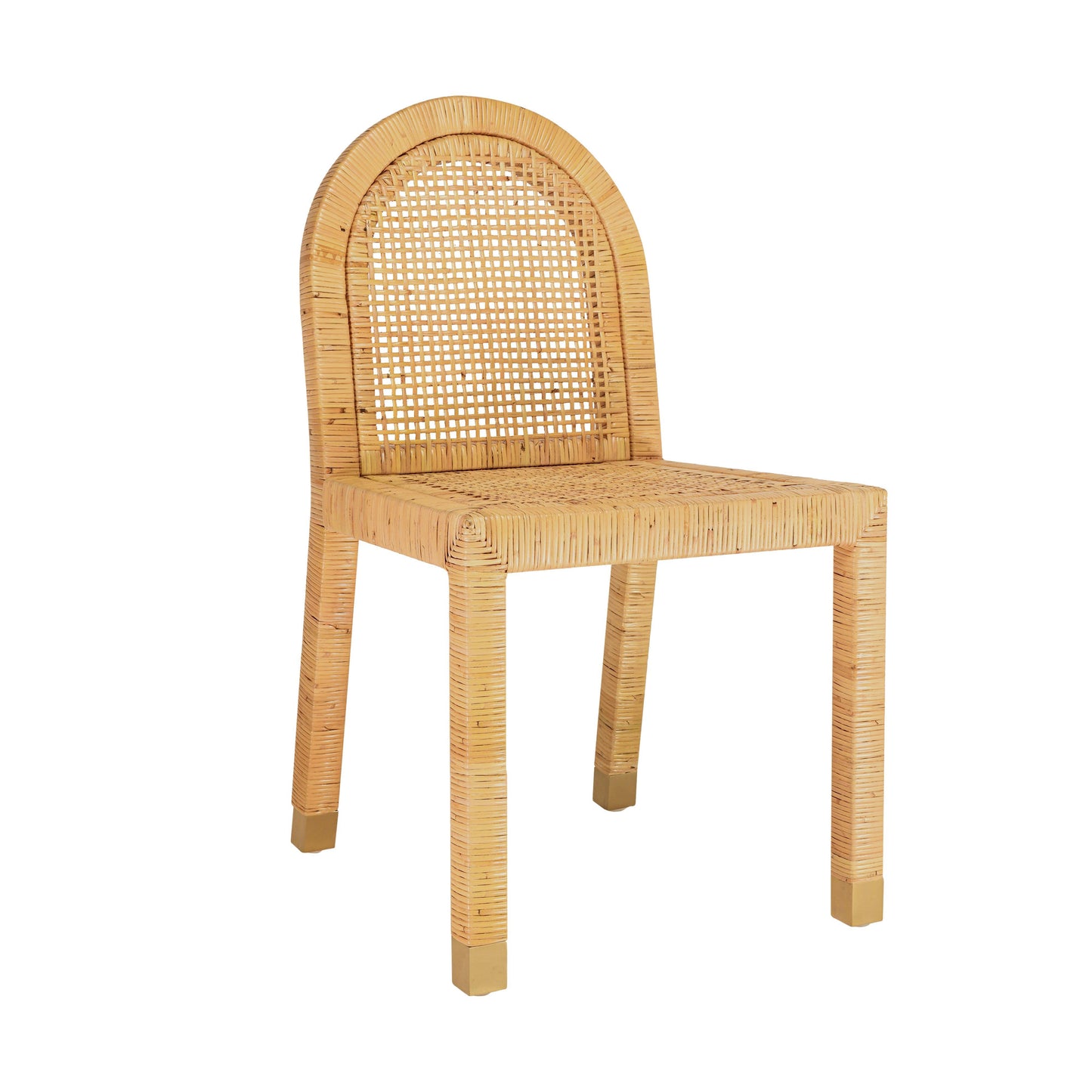 Amara - Rattan Arched Back Dining Chair - Natural