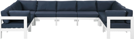 Nizuc - Outdoor Patio Modular Sectional - Navy - Modern & Contemporary