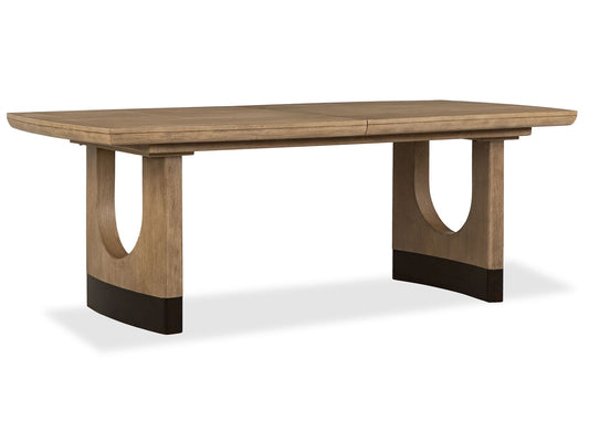 Tristan - Extendable Trestle Dining Table - Swiss Coffee