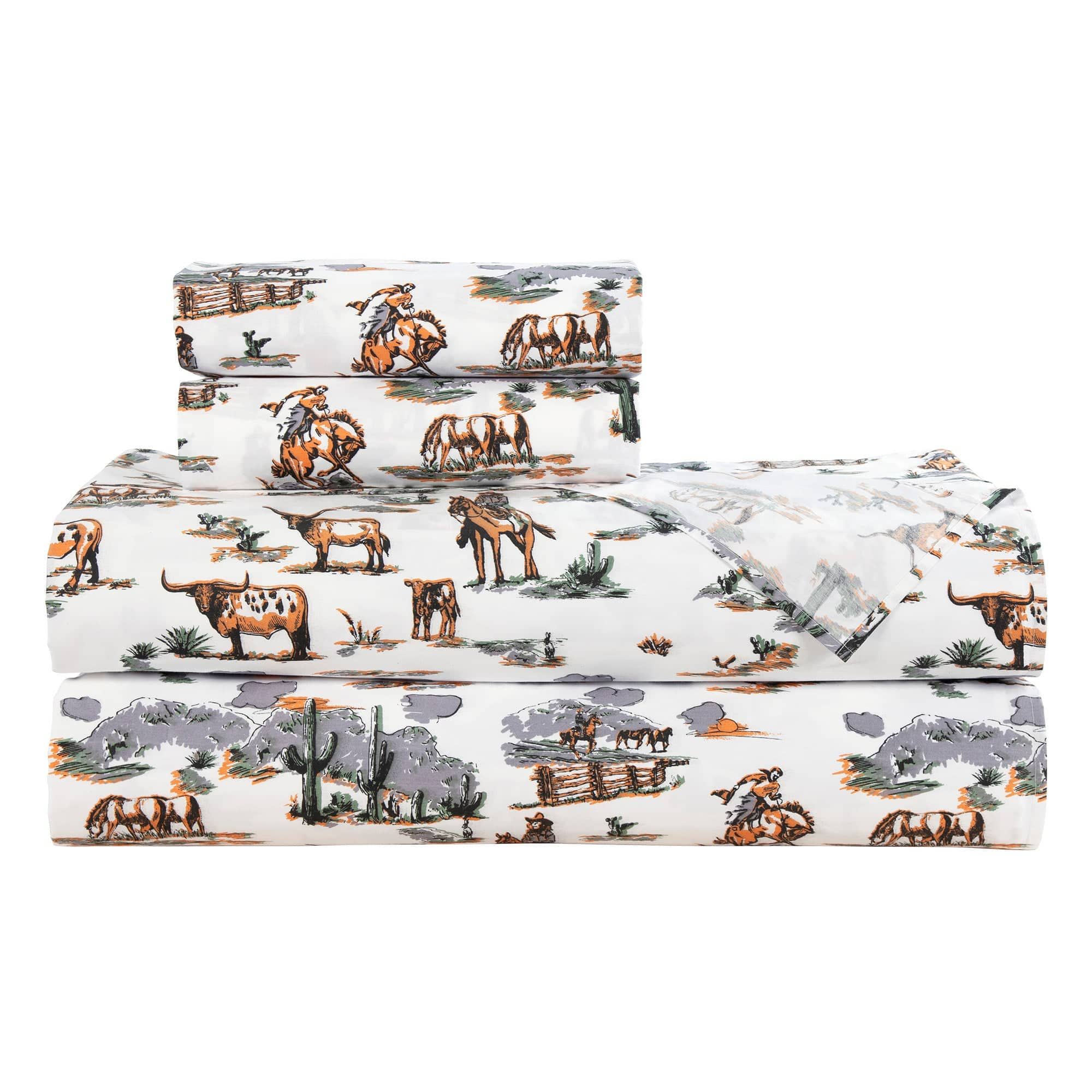 Ranch Life - Full 200TC Cotton Sheet Set (Set of 4) - Duffle Bag