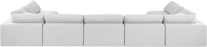 Comfy - 7 Piece Linen Modular Armless Sectional
