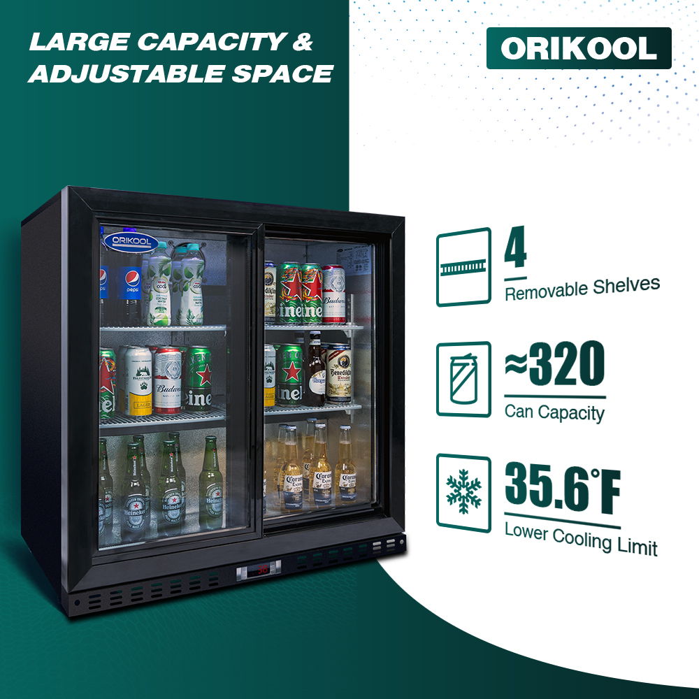 Beverage Refrigerators Glass Door Back Bar, Cooler, Commercial Beer Wine And Drink Fridge