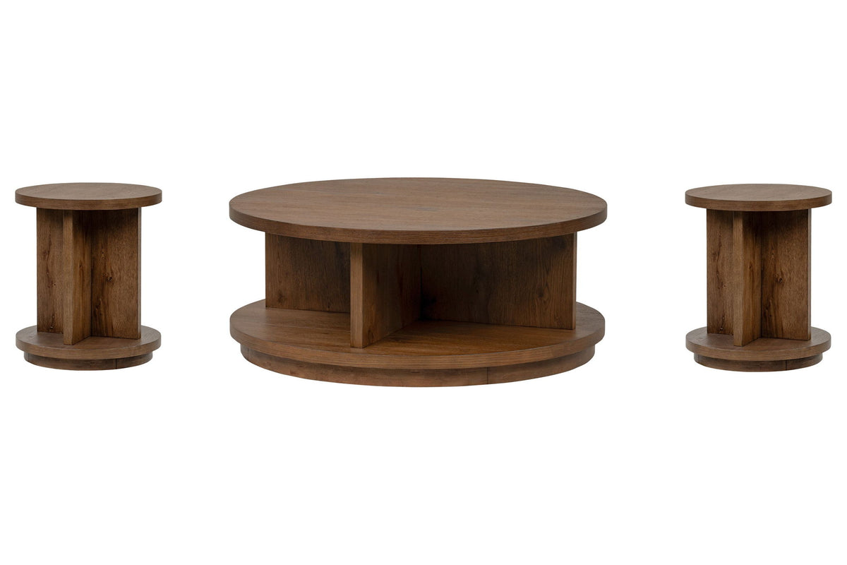 Oswald - Round Cocktail Table Set