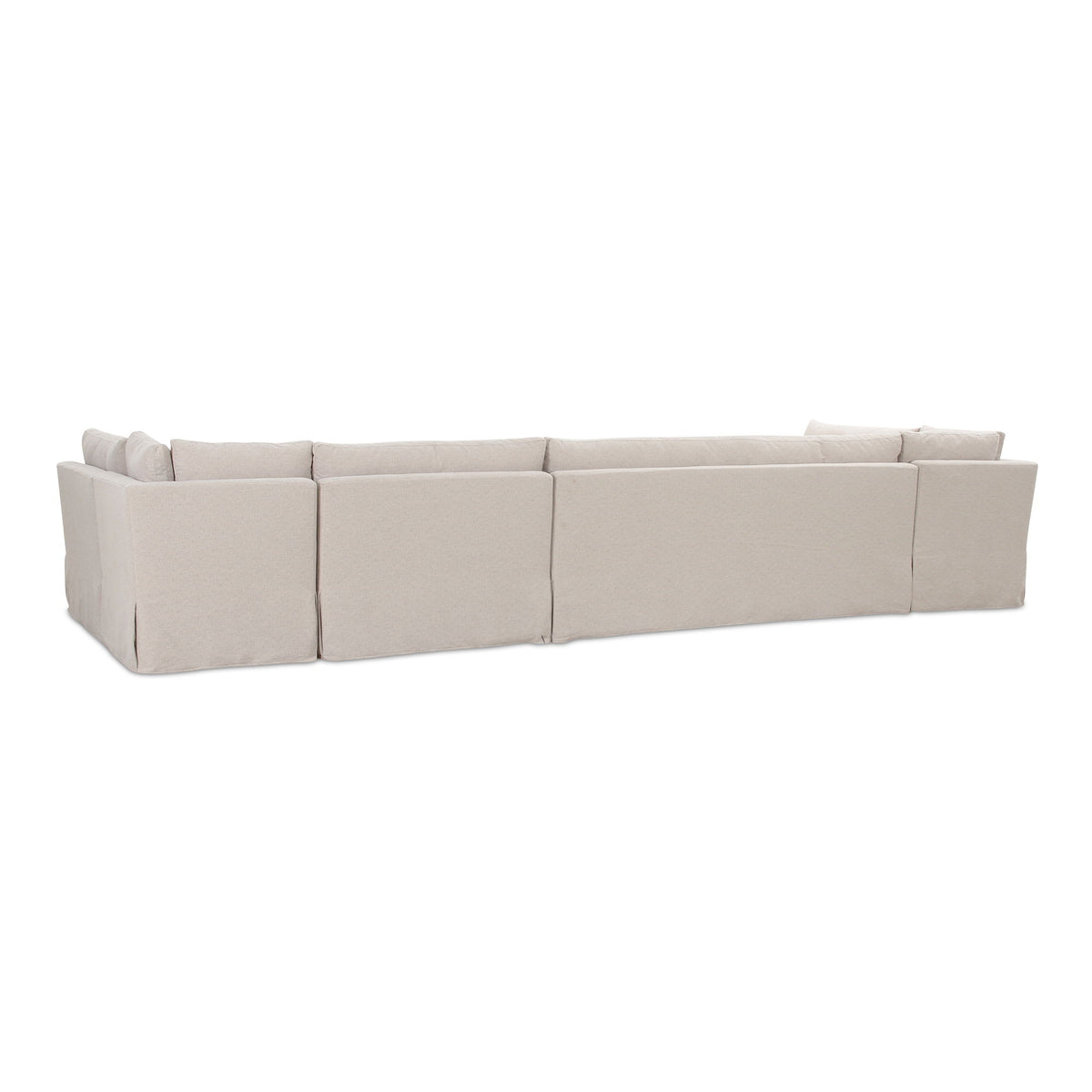 Fable - Slipcover Dining Banquette U-Shape Sectional - Beige
