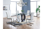 D1628 - 5 Piece Dining Room Set (D1628 Dining Table And 4 D915 Dining Chairs) - White