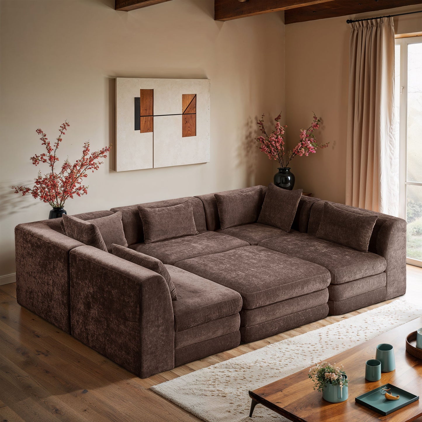 Stellar - 6 Piece Upholstered Modular Sectional