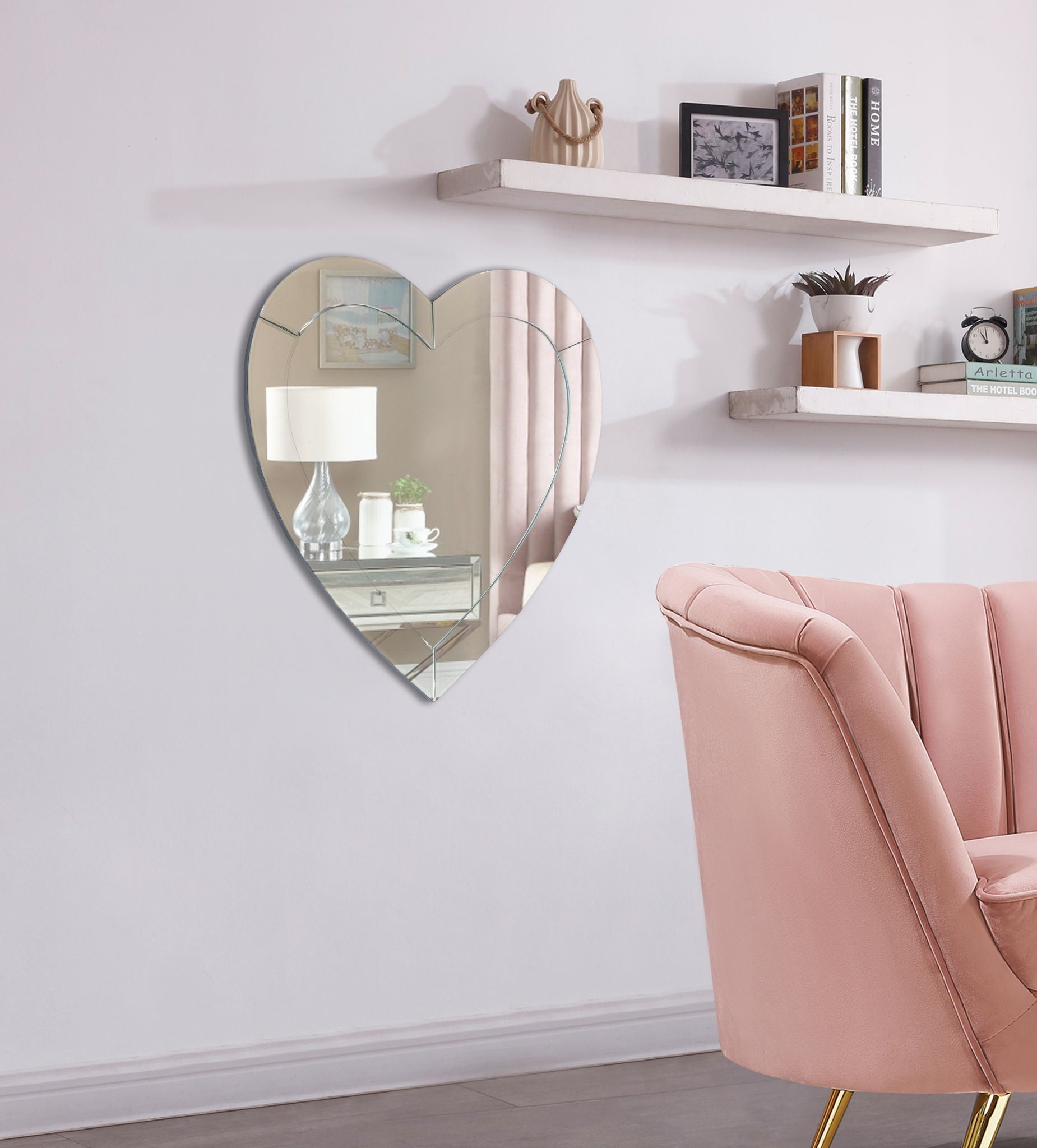 Heart - Mirror - Pearl Silver