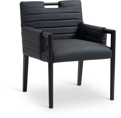 Aimee - Dining Arm Chair - Black Legs