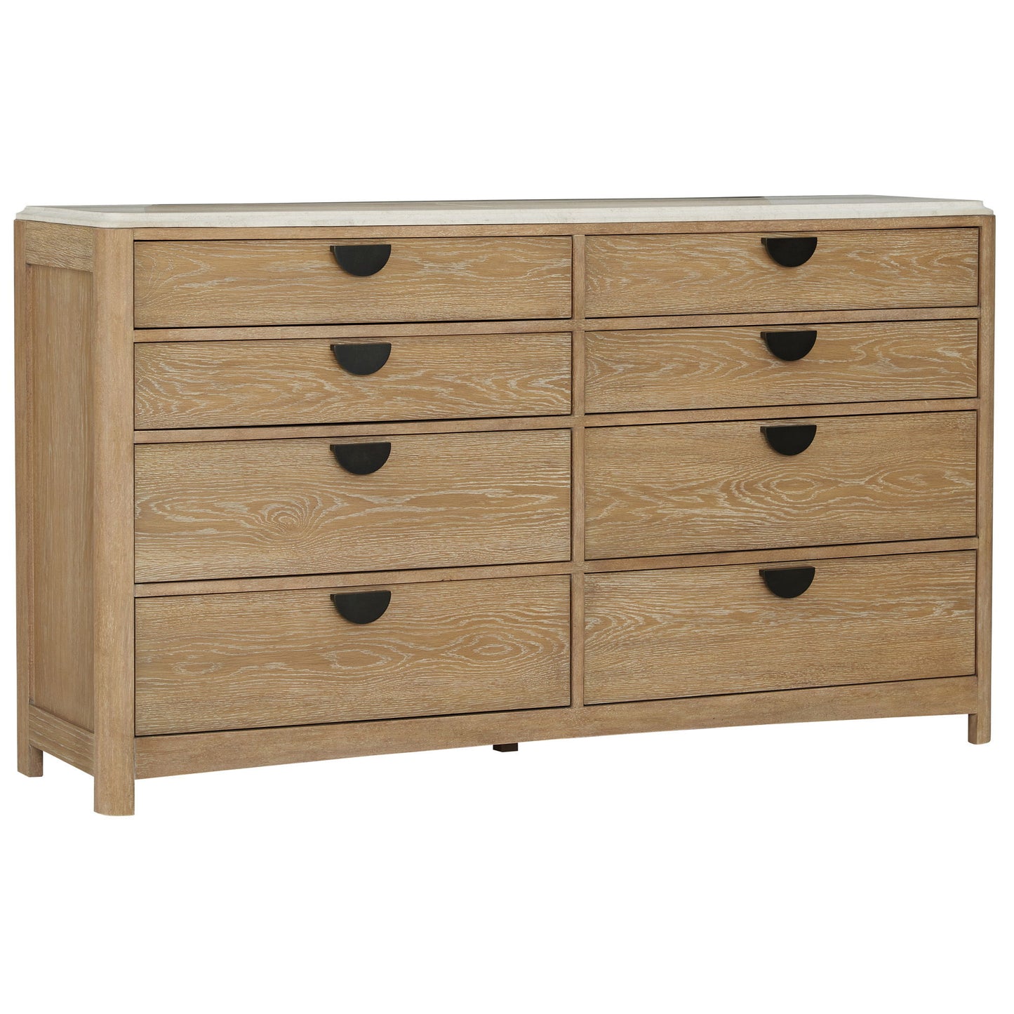 Escape - Bedroom 8 Drawer Dresser - Glazed Natural Oak