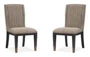 Ryker - Upholstered Host Side Chair (Set of 2) - Homestead Brown