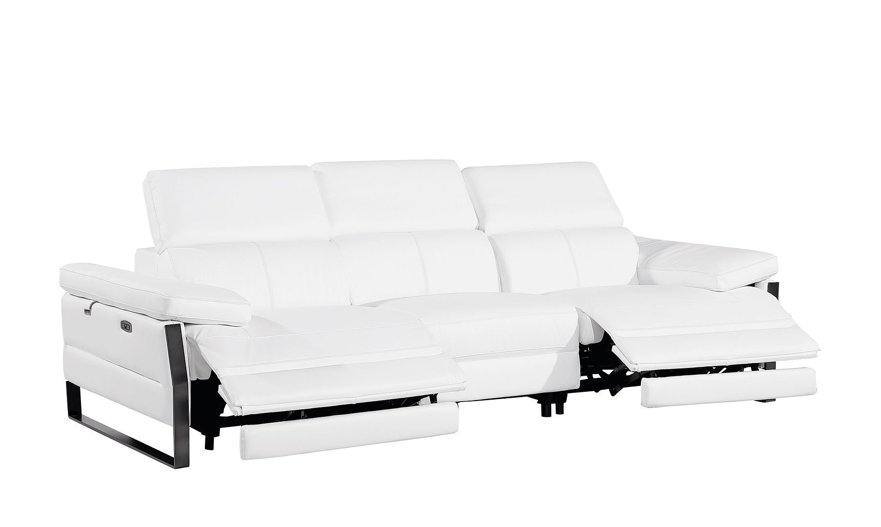 1246 - Modular Power Dual Reclining Sofa, Console Loveseat, And Chair Set With Power Headrests