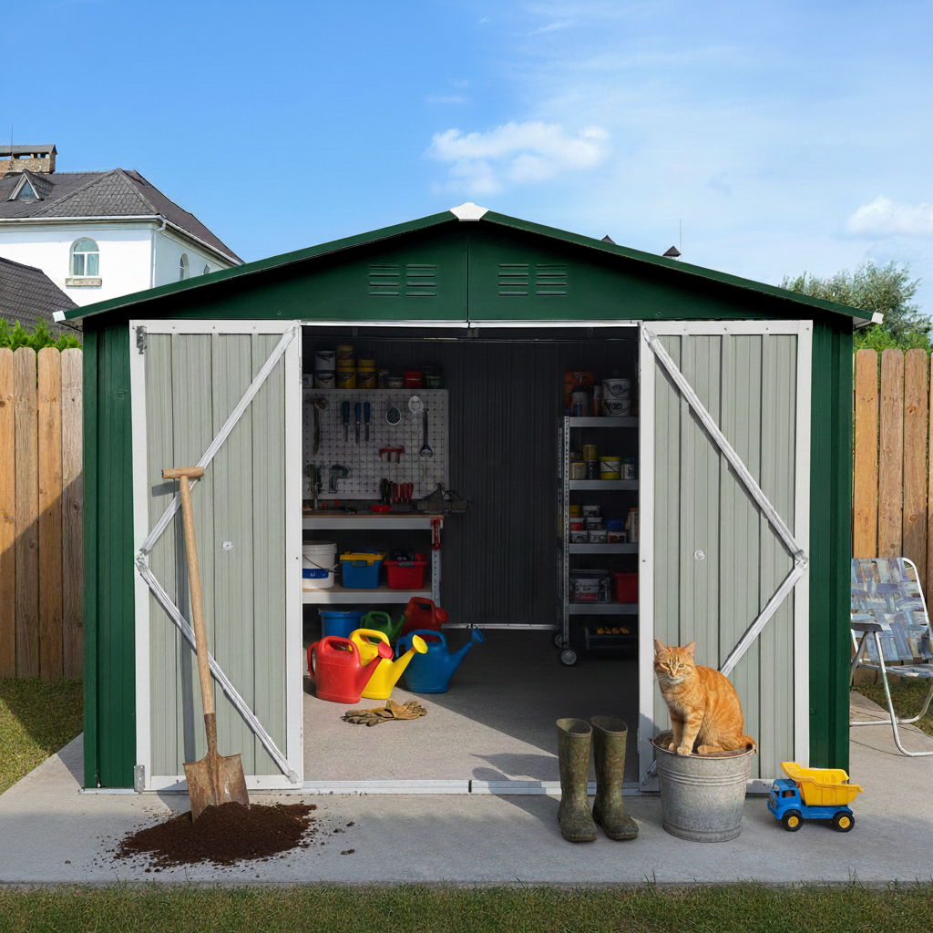 10' x 8' Garden Sheds Outdoor Storage Sheds