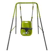 Xns001 - Baby Swing With Safety Seat Indoor / Outdoor - Black / Green