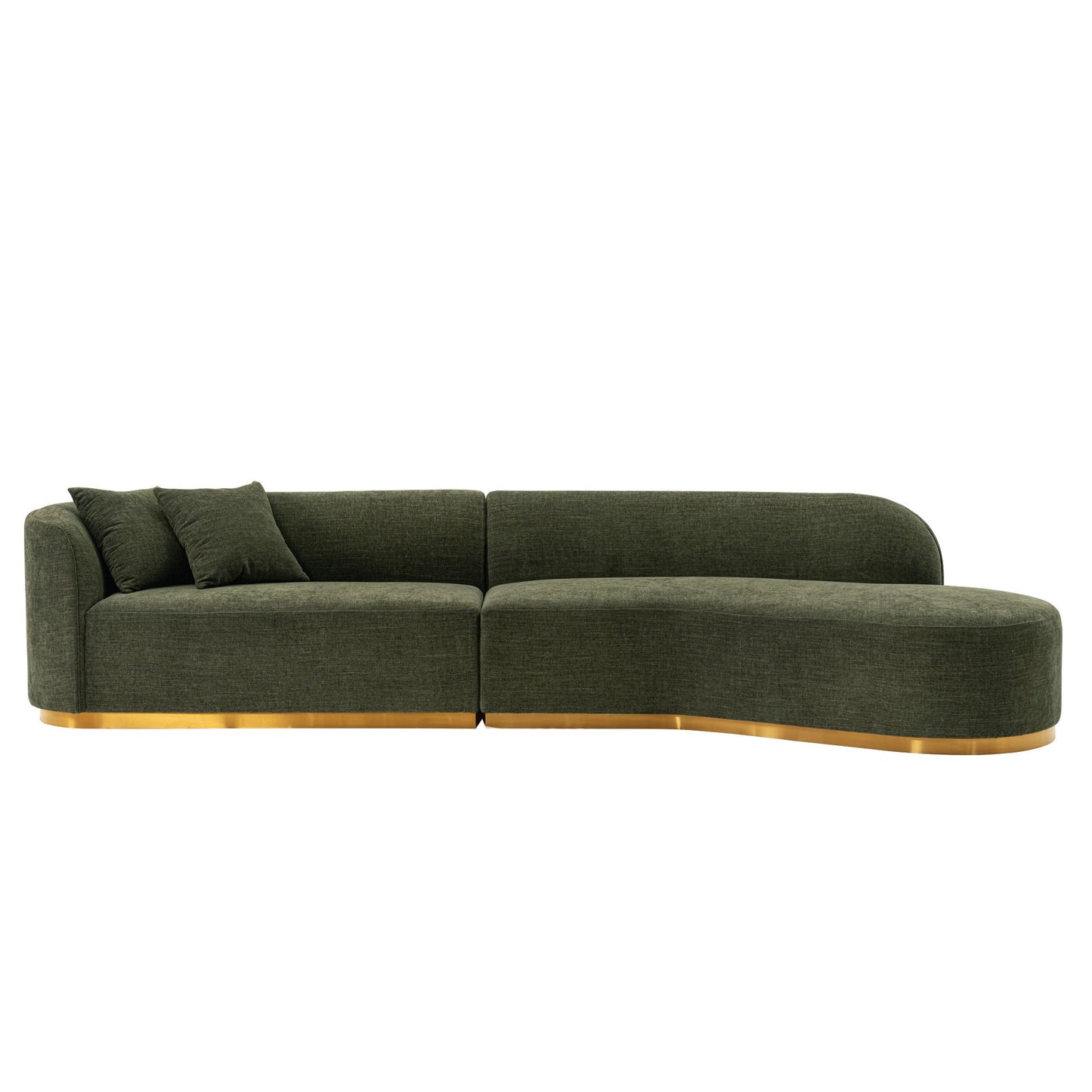 Daria - Sofa Sectional With Pillows, 2 Piece Design