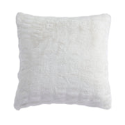 Ruched Rabbit - Euro Pillow With Down Insert - White