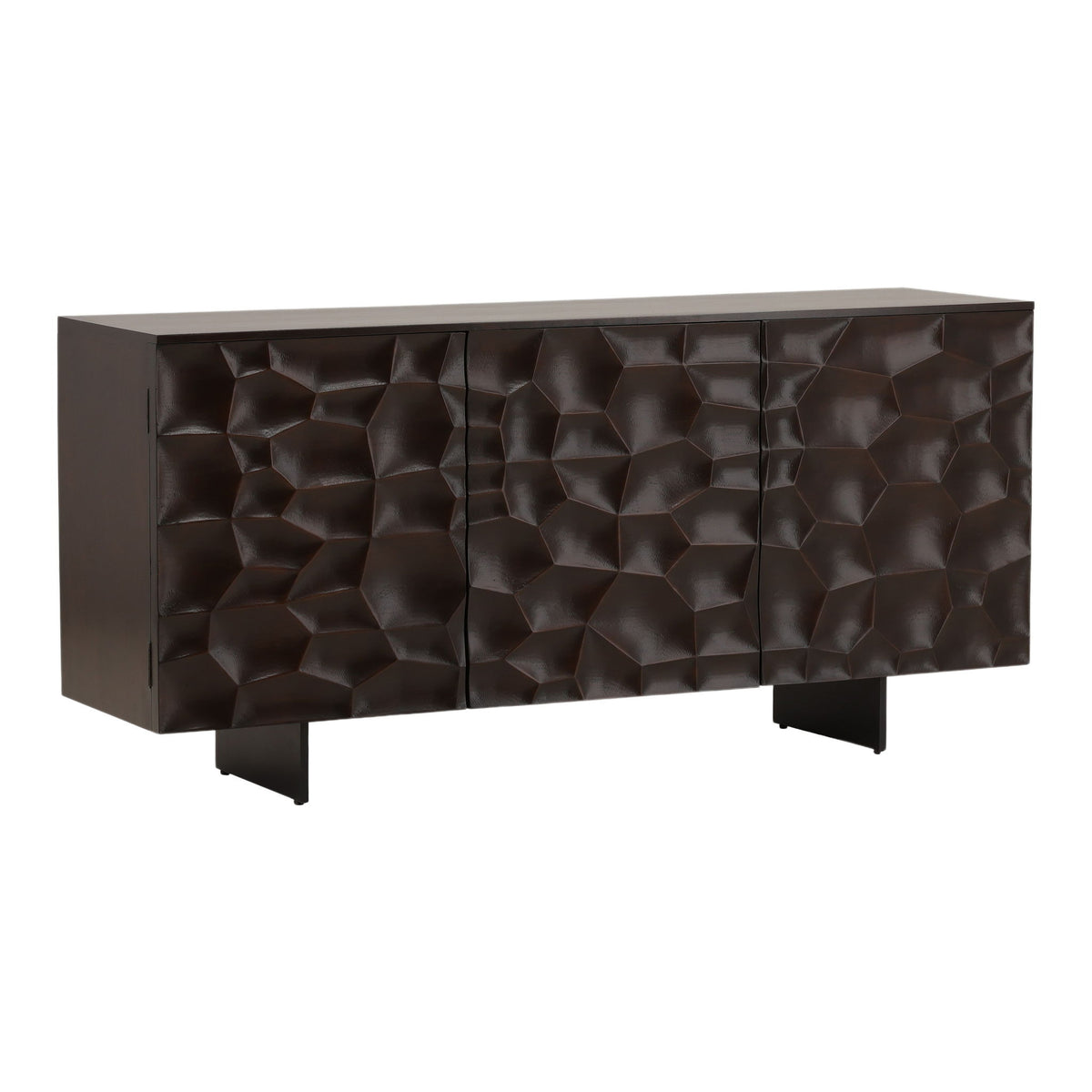 Tavian - Sideboard - Dark Brown And Black