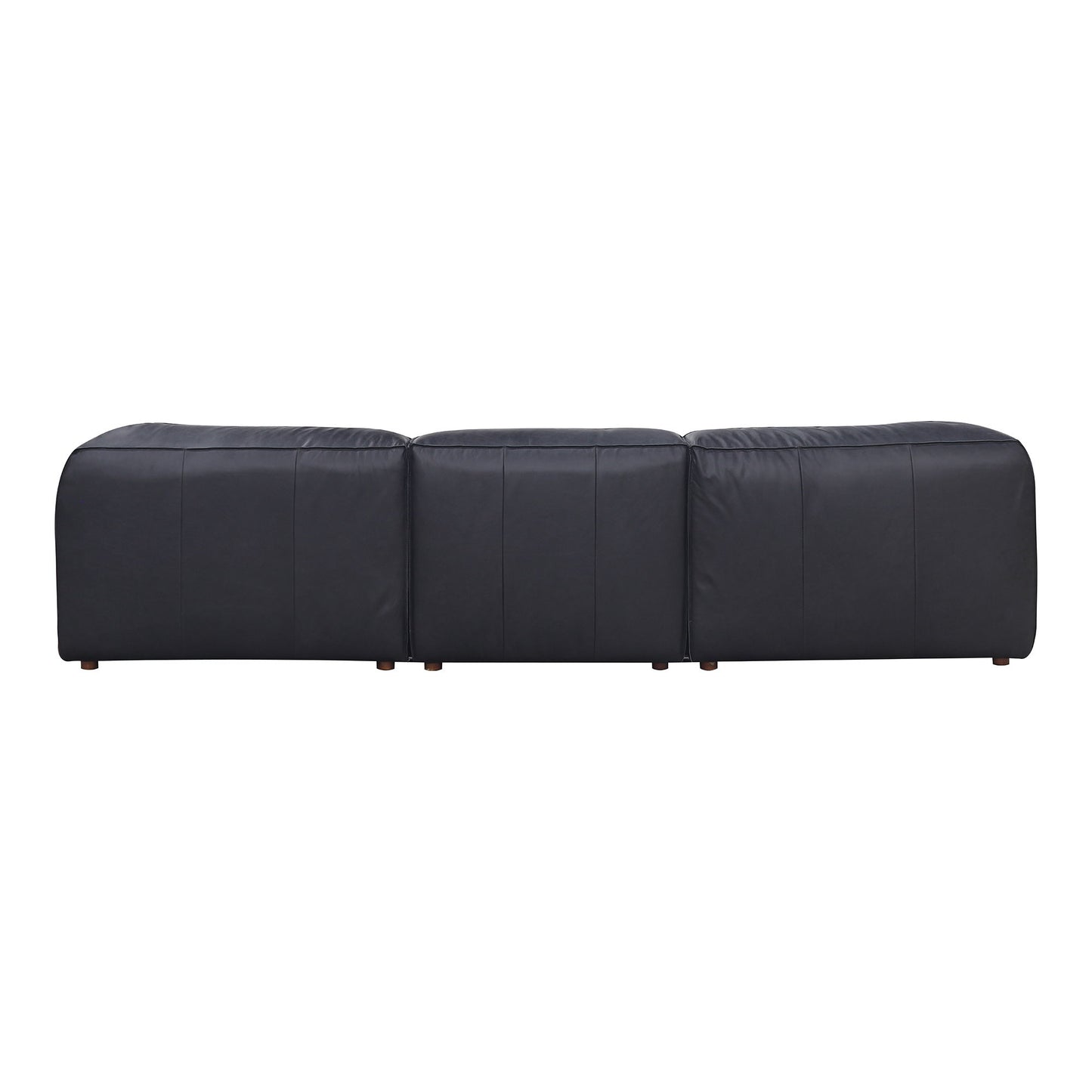 Form - Lounge Modular Leather Sectional - Vantage Black