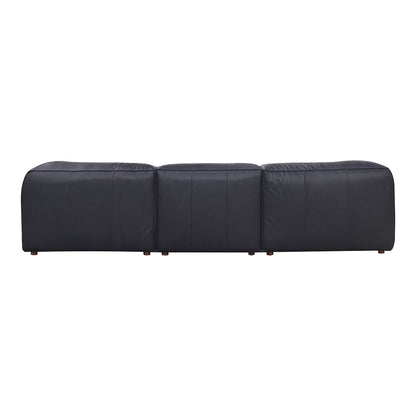 Form - Lounge Modular Leather Sectional - Vantage Black