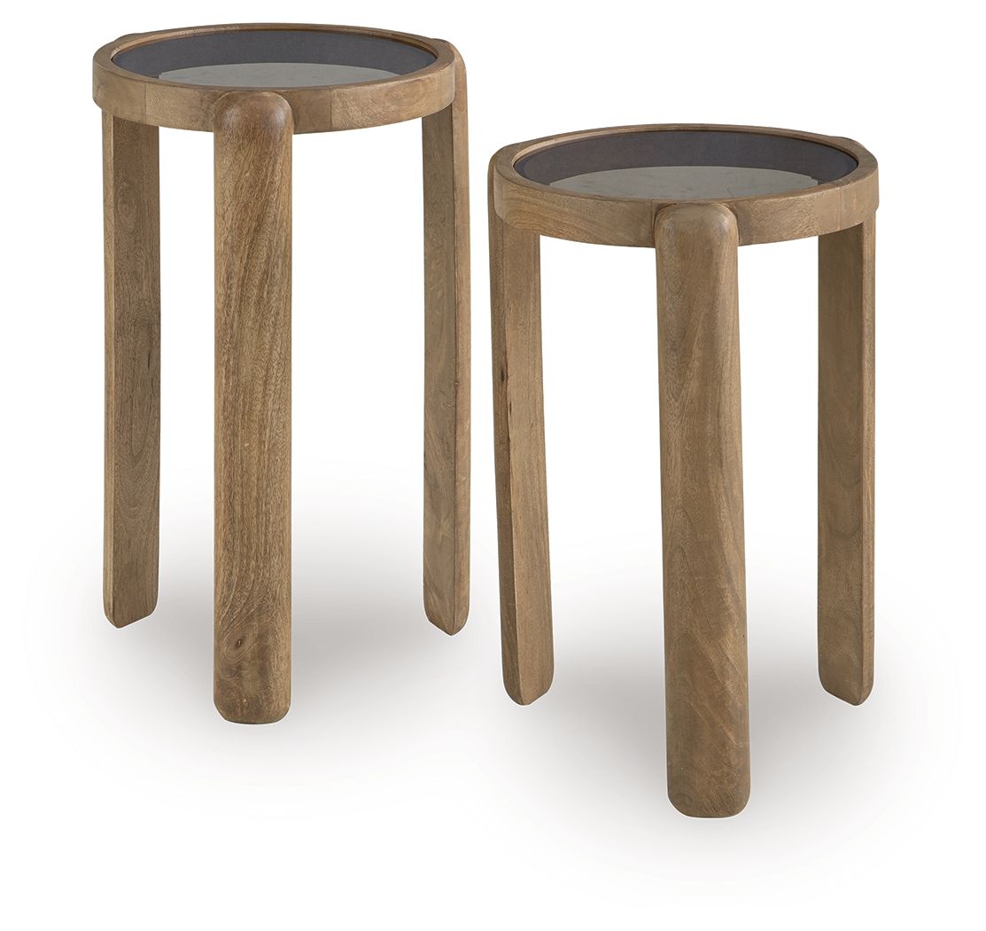 Jossor Accent Table Set (Set of 2) - Thumbnail 4