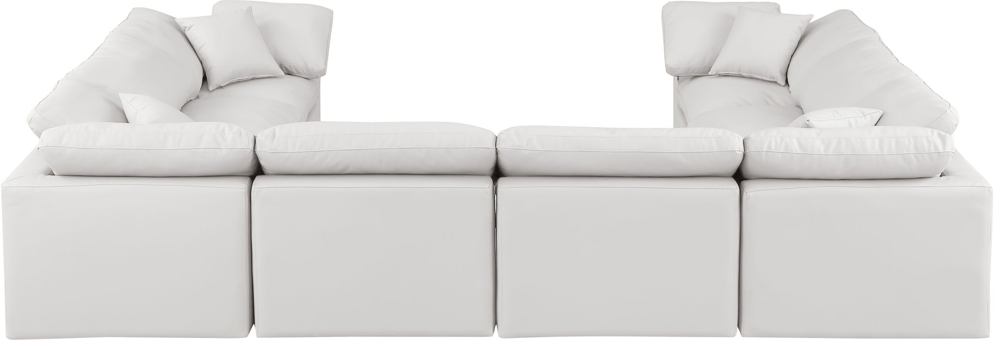 Indulge - Faux Leather 8 Piece Modular Sectional