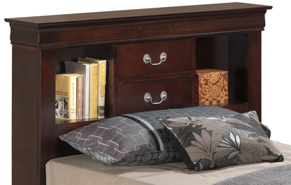 Glory Furniture - Louis Phillipe - Bookcase Storage Bed