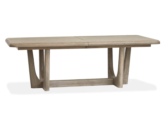 Braelyn - Extendable Trestle Dining Table - Dorian Grey