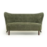 Nordic Chair Laid Back Loveseats With Curved Backres, No Armrests