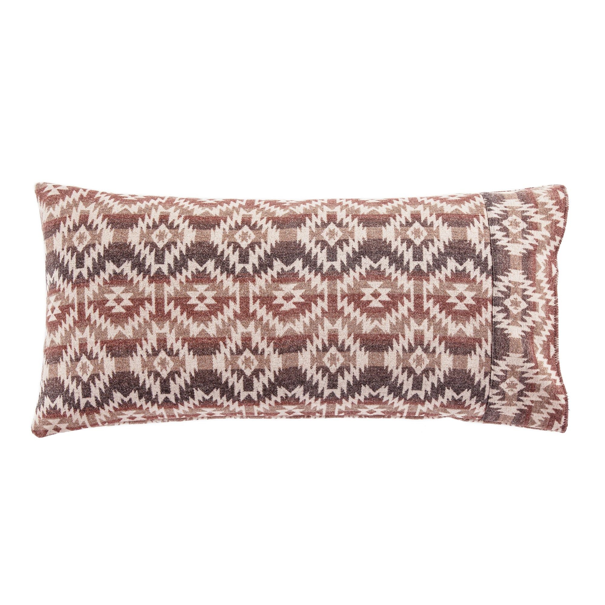 Mesa - Wool Blend Self Cuff Pillowcase - Multi Color