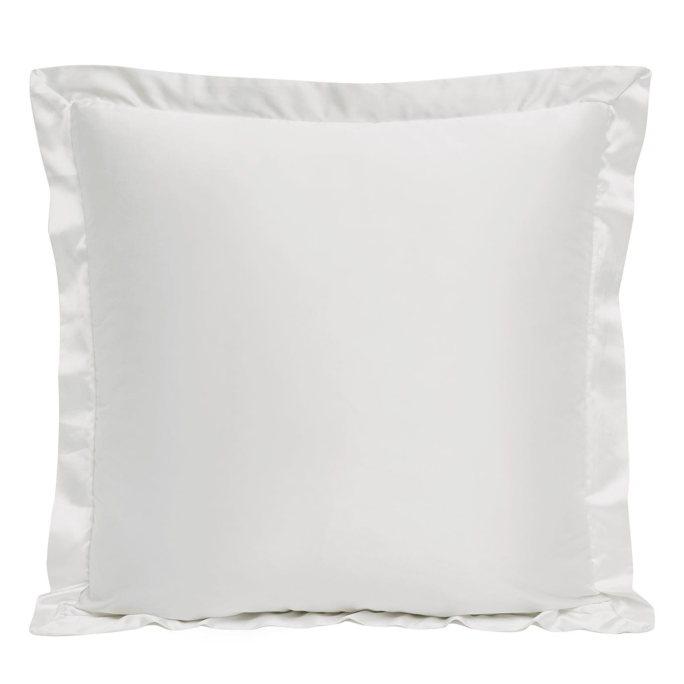 High Shine Satin - Euro Sham - White
