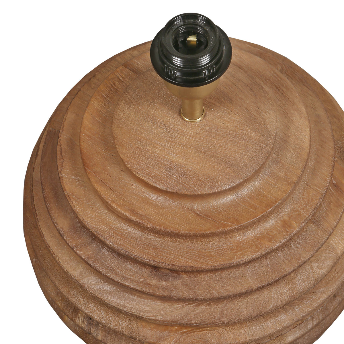 Taos - Table Lamp - Medium Brown With White