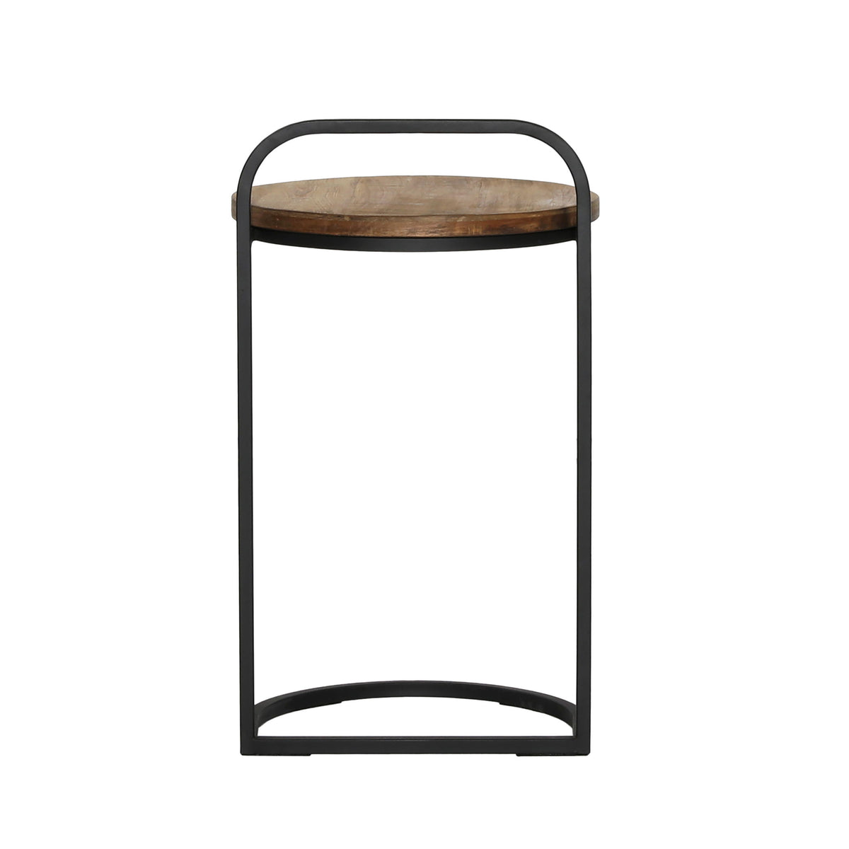 Leigh - Laptop End Table - Natural And Black