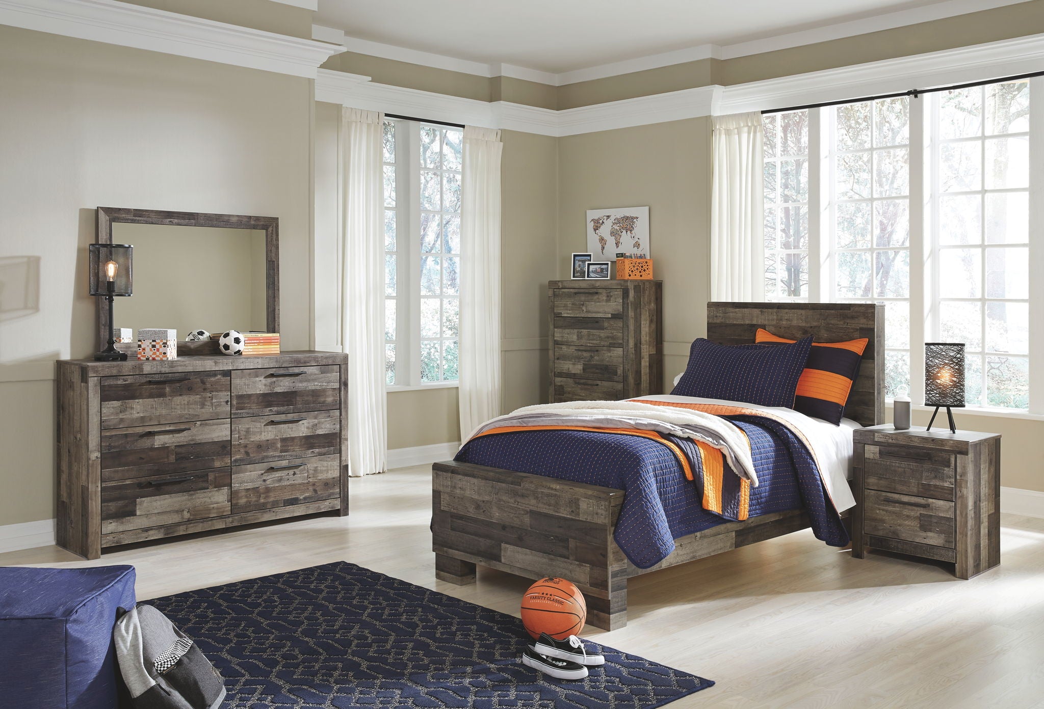 Derekson Youth Panel Bedroom Set - Thumbnail 4
