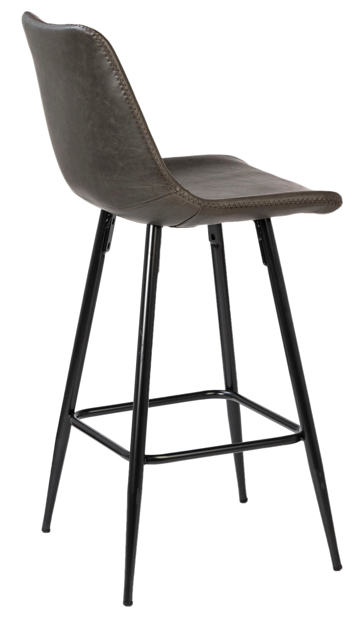 Rufina - Counter Stool - Dark Gray And Black