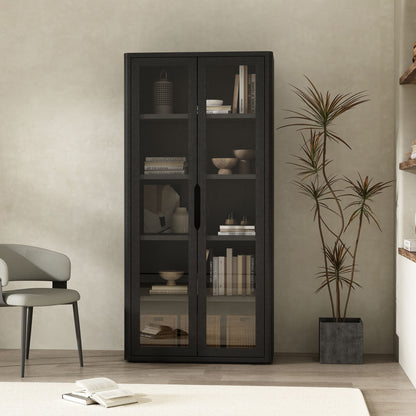 Rivington - Bookcase Cabinet With Glass Doors