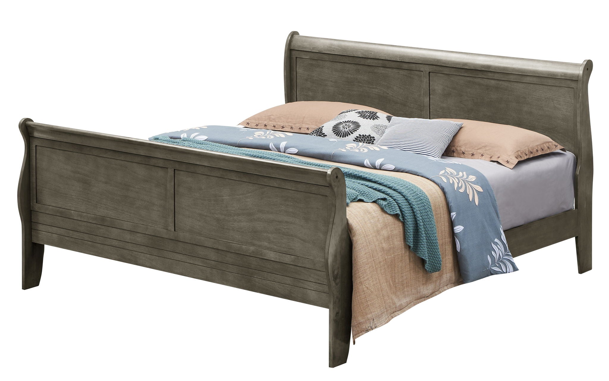 Glory Furniture - Louis Phillipe - Sleigh Bed