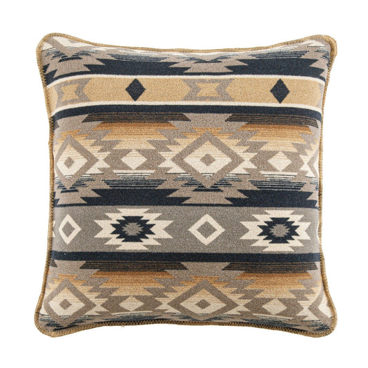 Taos - Wool Blend Square Pillow - Multi Color