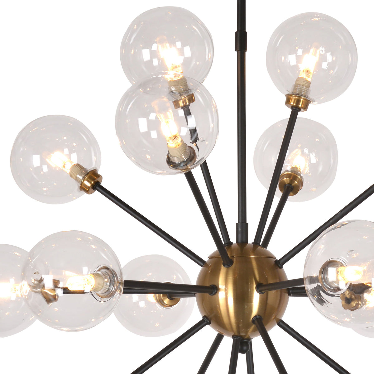 Trevindo - Chandelier - Black And Brass