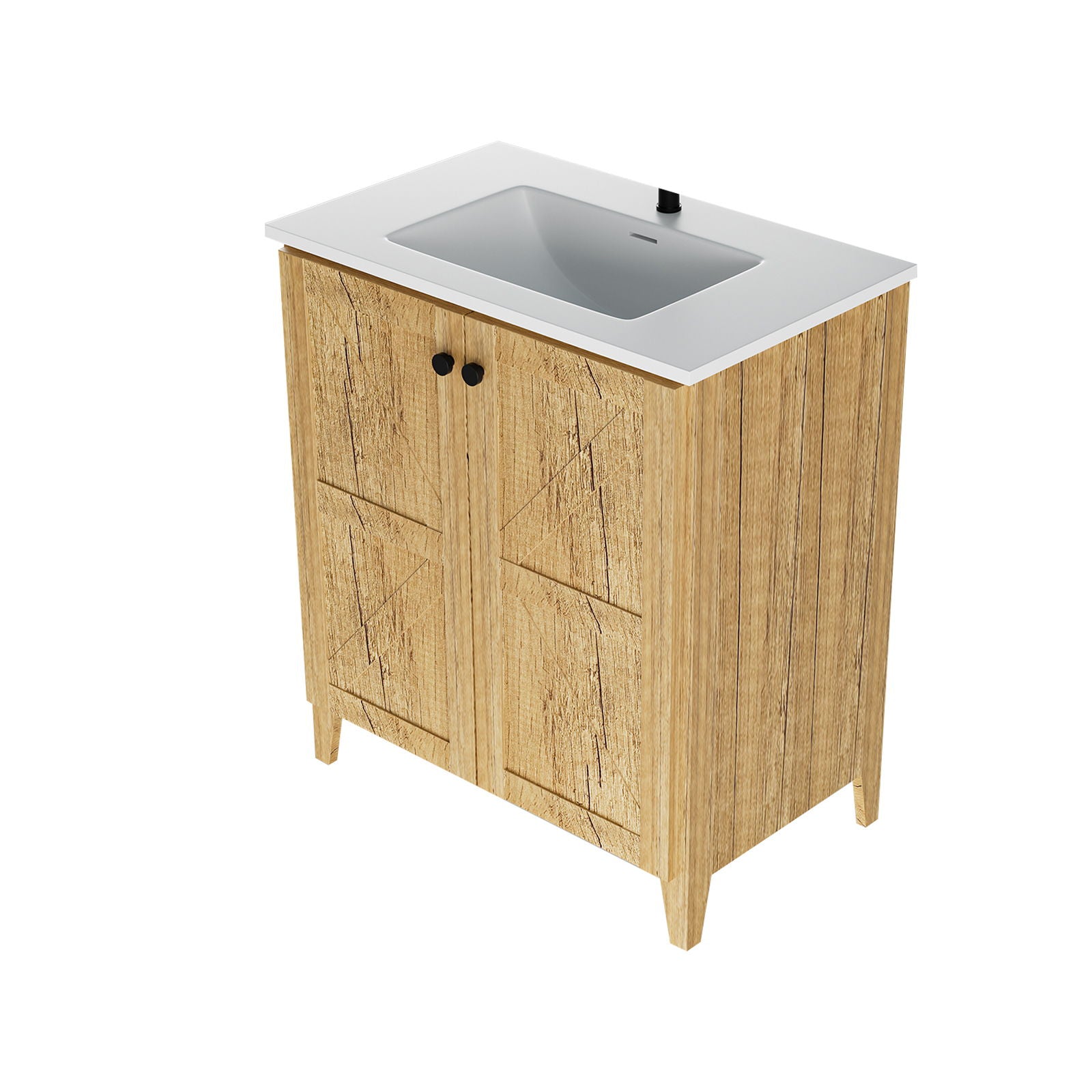 Folding Floor Cabinet With Ceramic Sink - Thumbnail 2