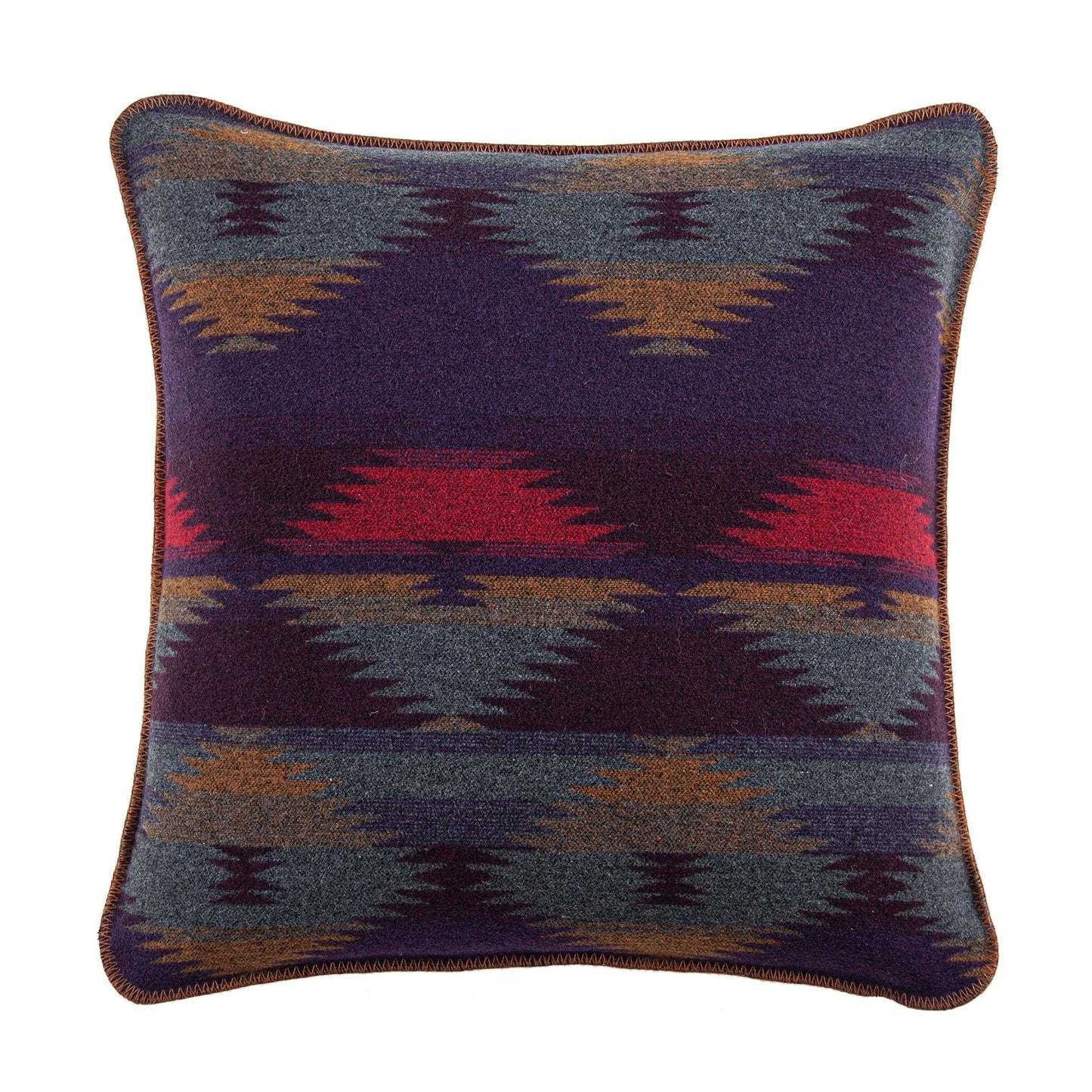 Gila - Wool Blend Square Pillow - Multi Color