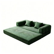 Convertible Sleeper Sofa Bed, 3 Seater Fold Out Couch With Mattress