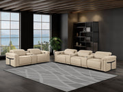 1126 - 8-Piece Modular Power Reclining Sofa & Loveseat Set In With 5 Power Recliners & Power Headrests