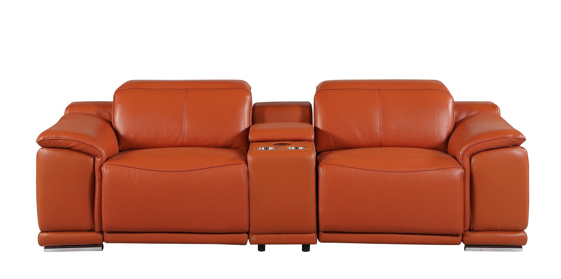 9762 - 3-Piece Modular Power Reclining Console Loveseat With 2 Power Recliners In
