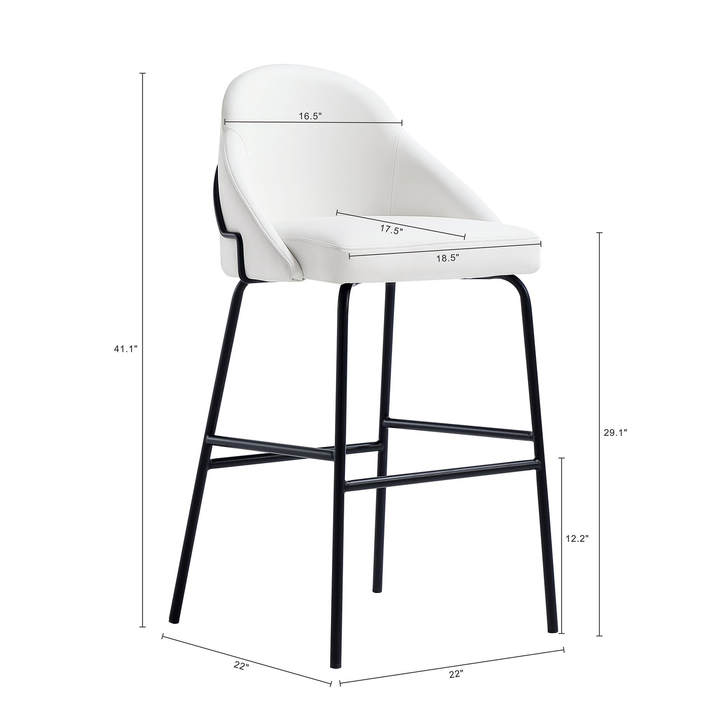 Gracie - Upholstered Barstool