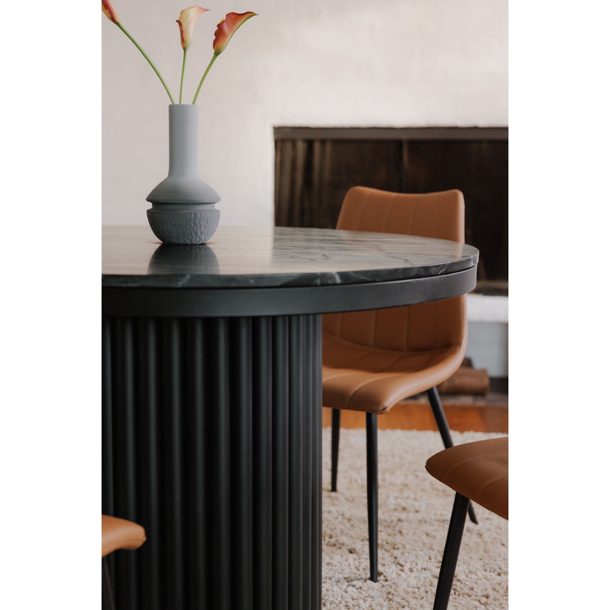 Tower - Dining Table - Black