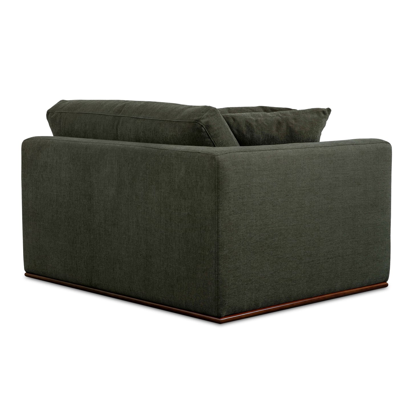 Rue - Left Arm Facing Chair - Deep Green