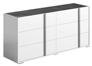 Bianca - Marble Double Dresser - White